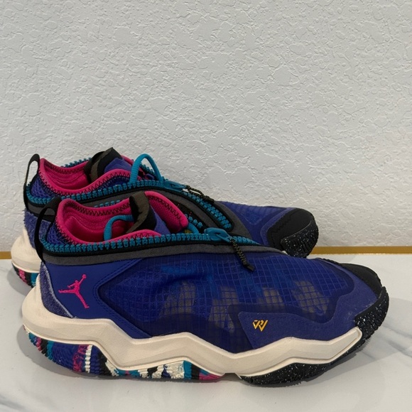 Air Jordan Why Not? Colorful Athletic Sneakers with Pink and Blue Accents main image 6